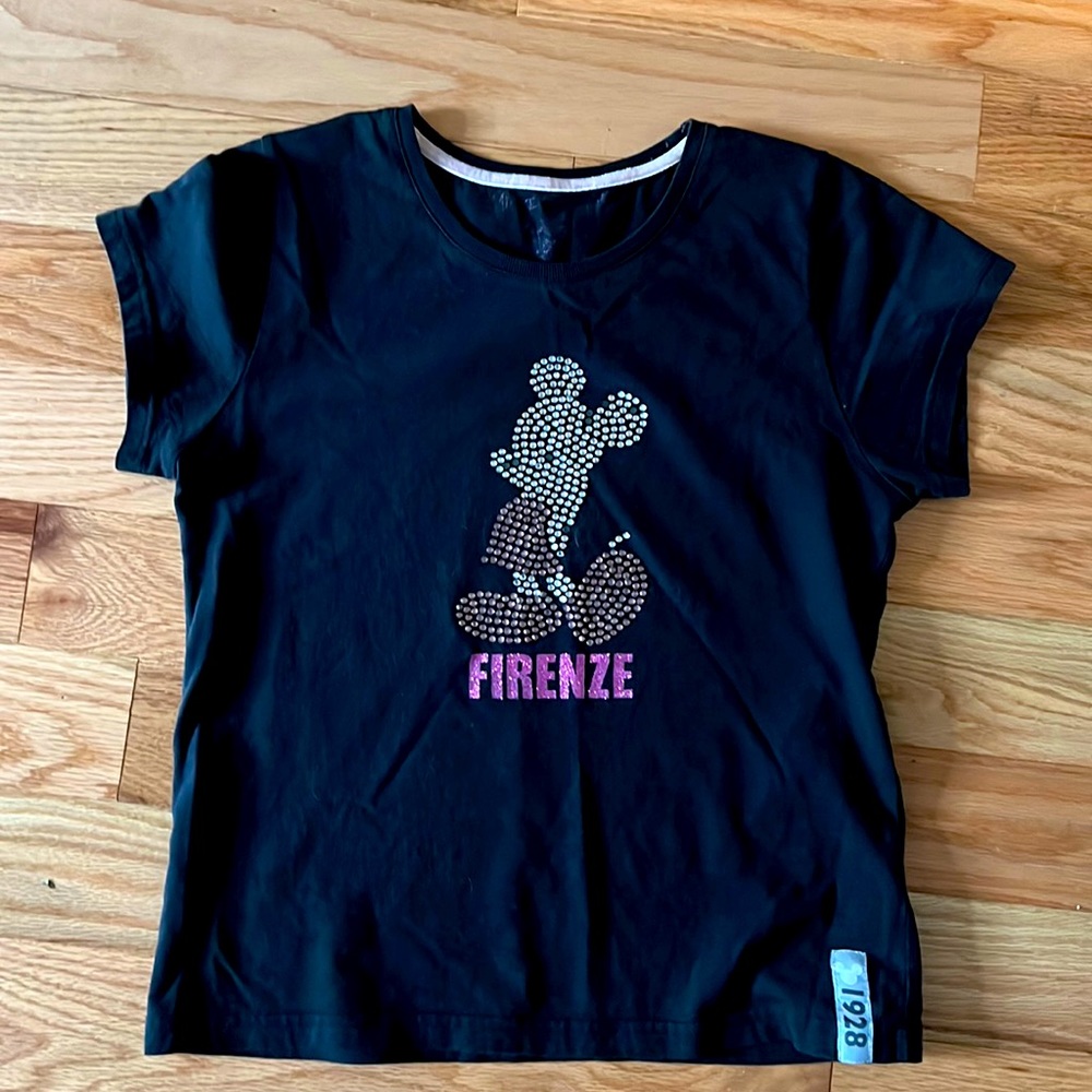 3/$20 Y2K vintage bejeweled Mickey Mouse shirt medium